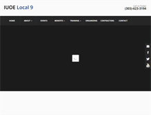 Tablet Screenshot of iuoelocal9.com